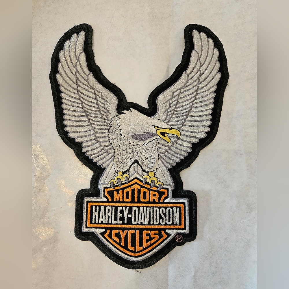 Large Harley-David "Eagle" Back Patch Vintage Mot… - image 2